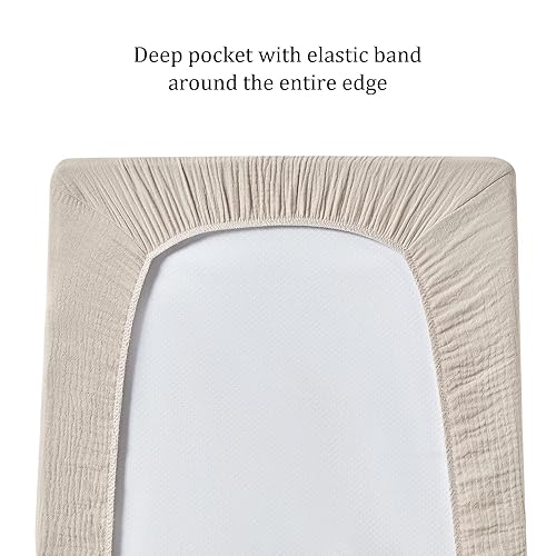 Miniatura 4 de Funda de muselina para cambiador de pañales para bebés, niños y niñas, ultra suave, transpirable, funda para cambiador de pañales