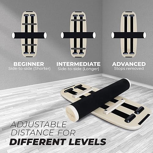 Miniatura 2 de Yes4All Tabla de equilibrio basculante profesional de 350 libras para terapia física, tabla basculante de 17.5 pulgadas, tabla de equilibrio de