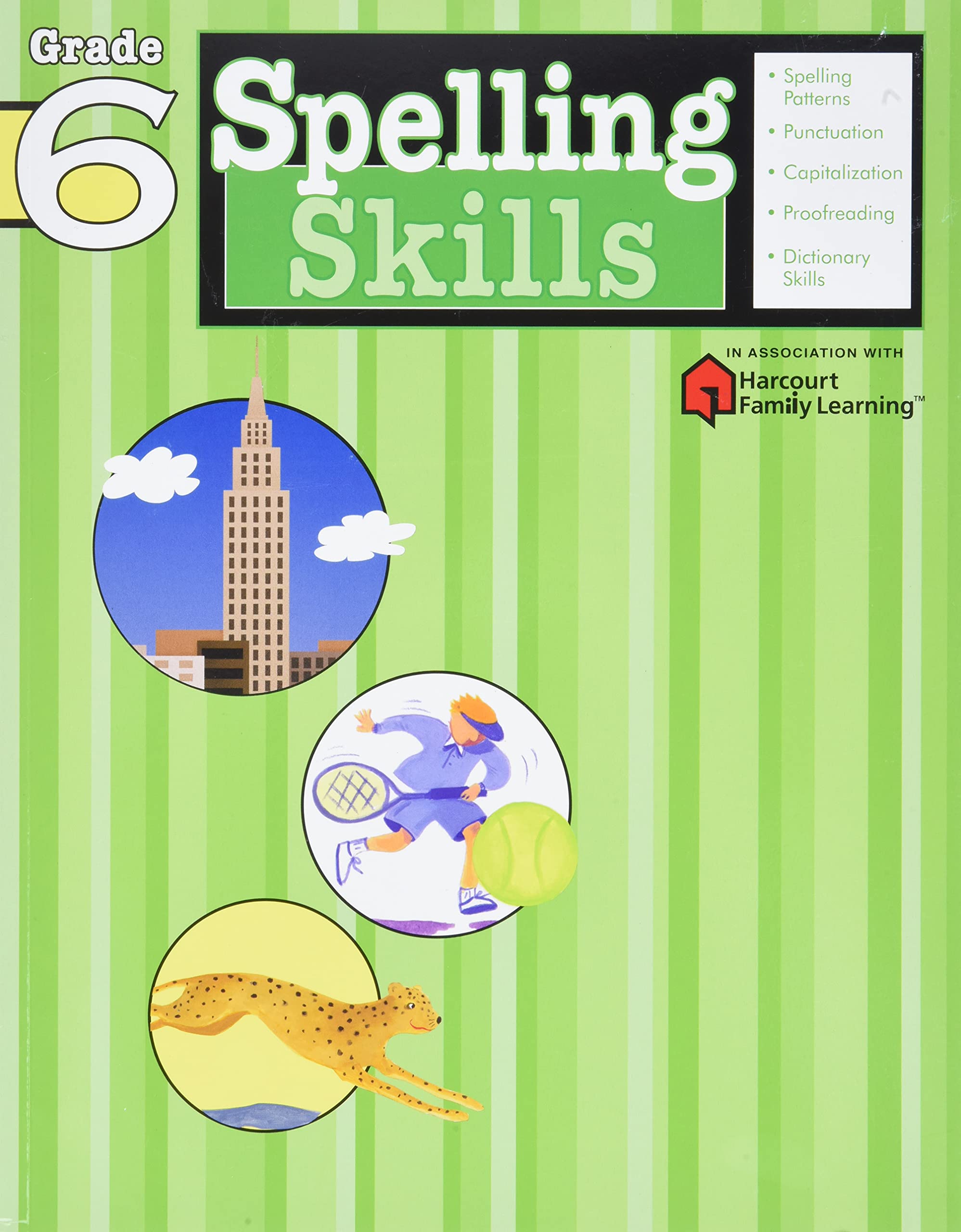 Spelling Skills: Grade 6 (Flash Kids Harcourt Family Learning)