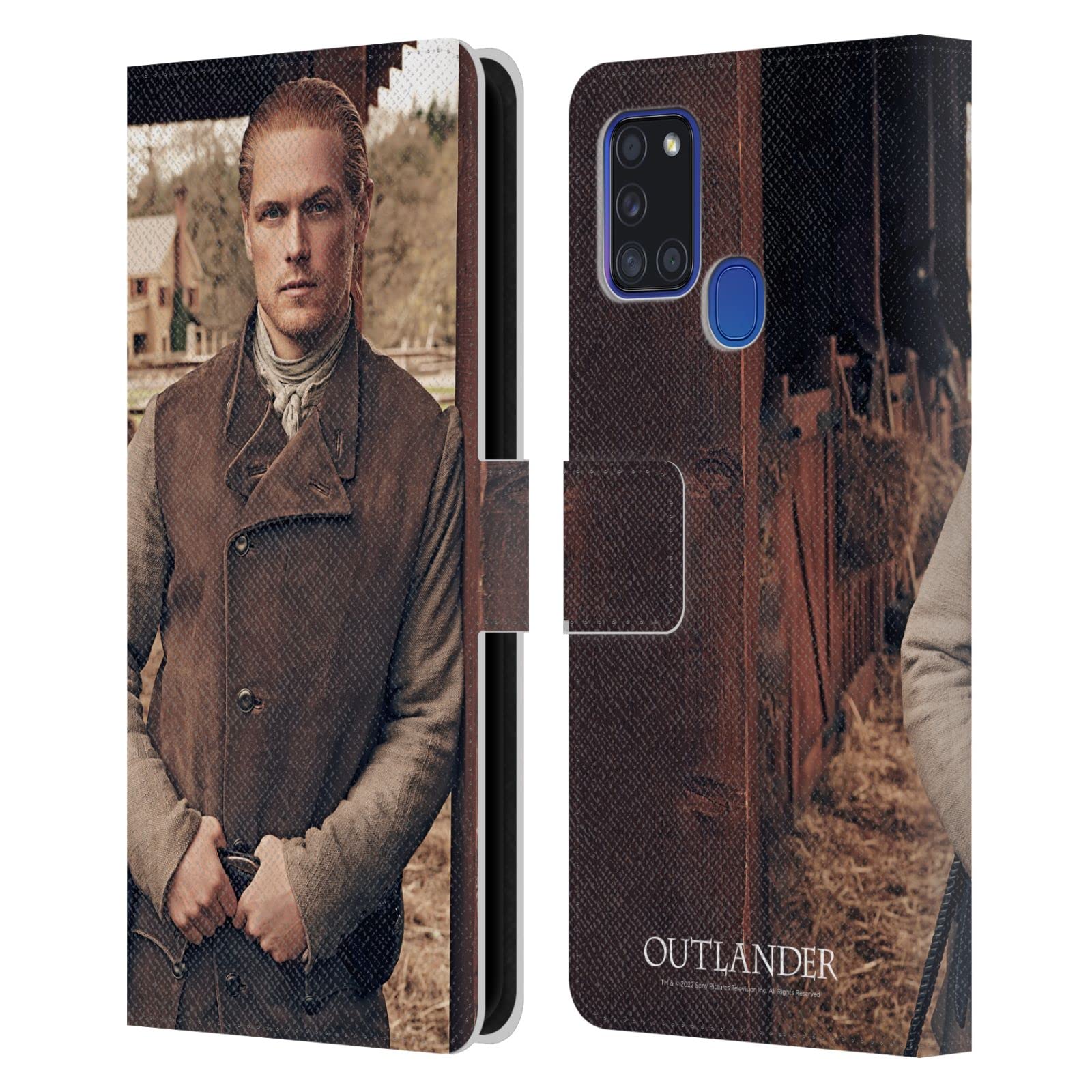 Étui Samsung Galaxy A21s Outlander cuir résistant aux rayures