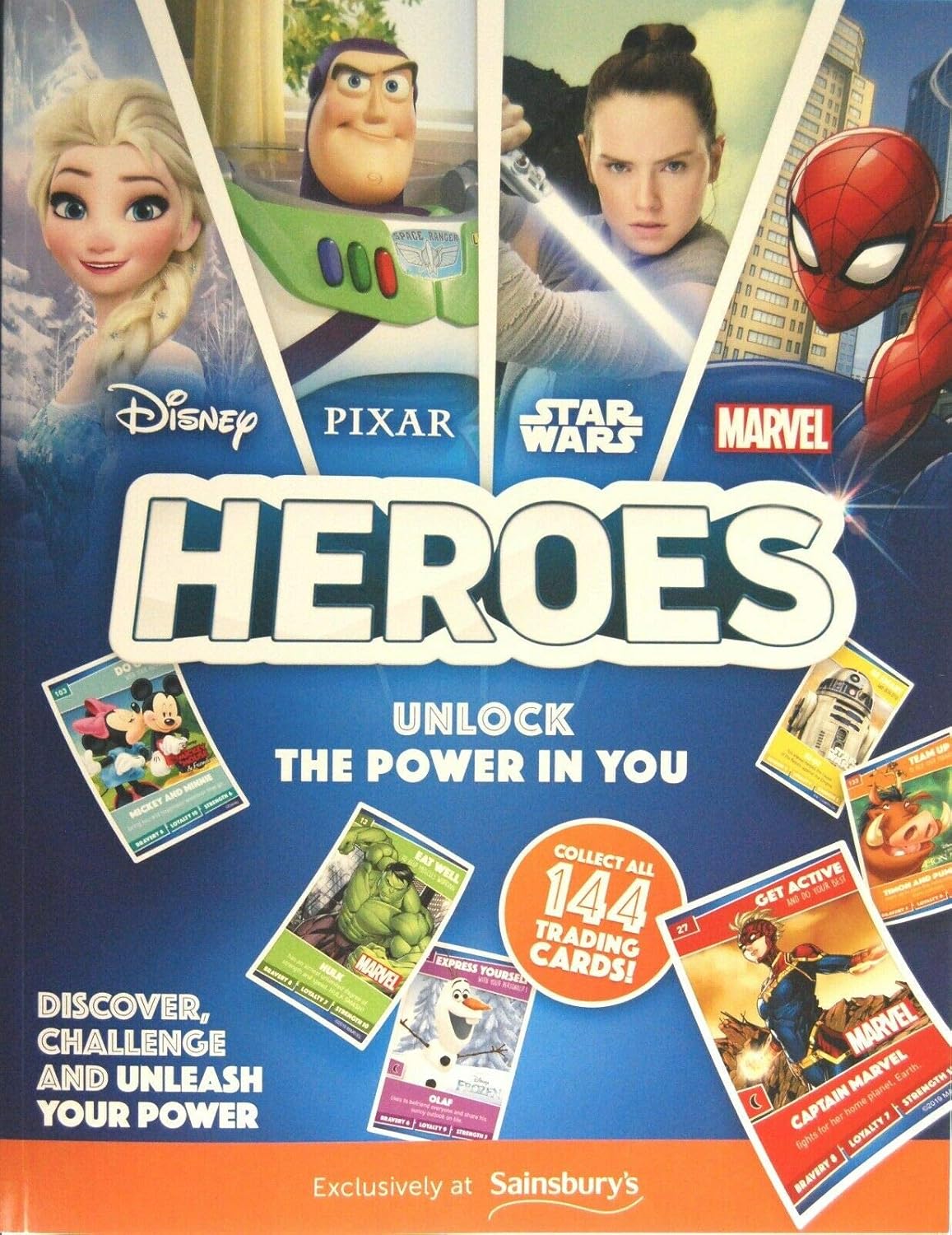 Sainsburys Heroes Unlock The Power In You Official Collectors Cards 20 Packs Of Cards Amazon Co Uk Toys Games