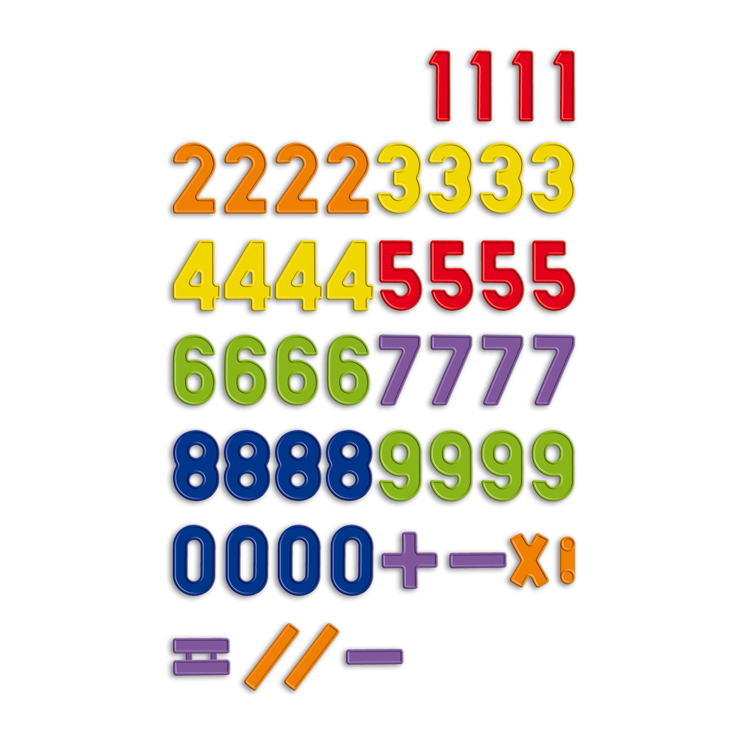 Quercetti 123 Magnetic Ricambi Numeri, Ideale con Lavagna Magnetica per Bambini, 48 Numeri Magnetici Colorati, Giochi Educativi 4 Anni, Regalo Bambina 5 Anni, Giochi Bambini 4 Anni Made in Italy