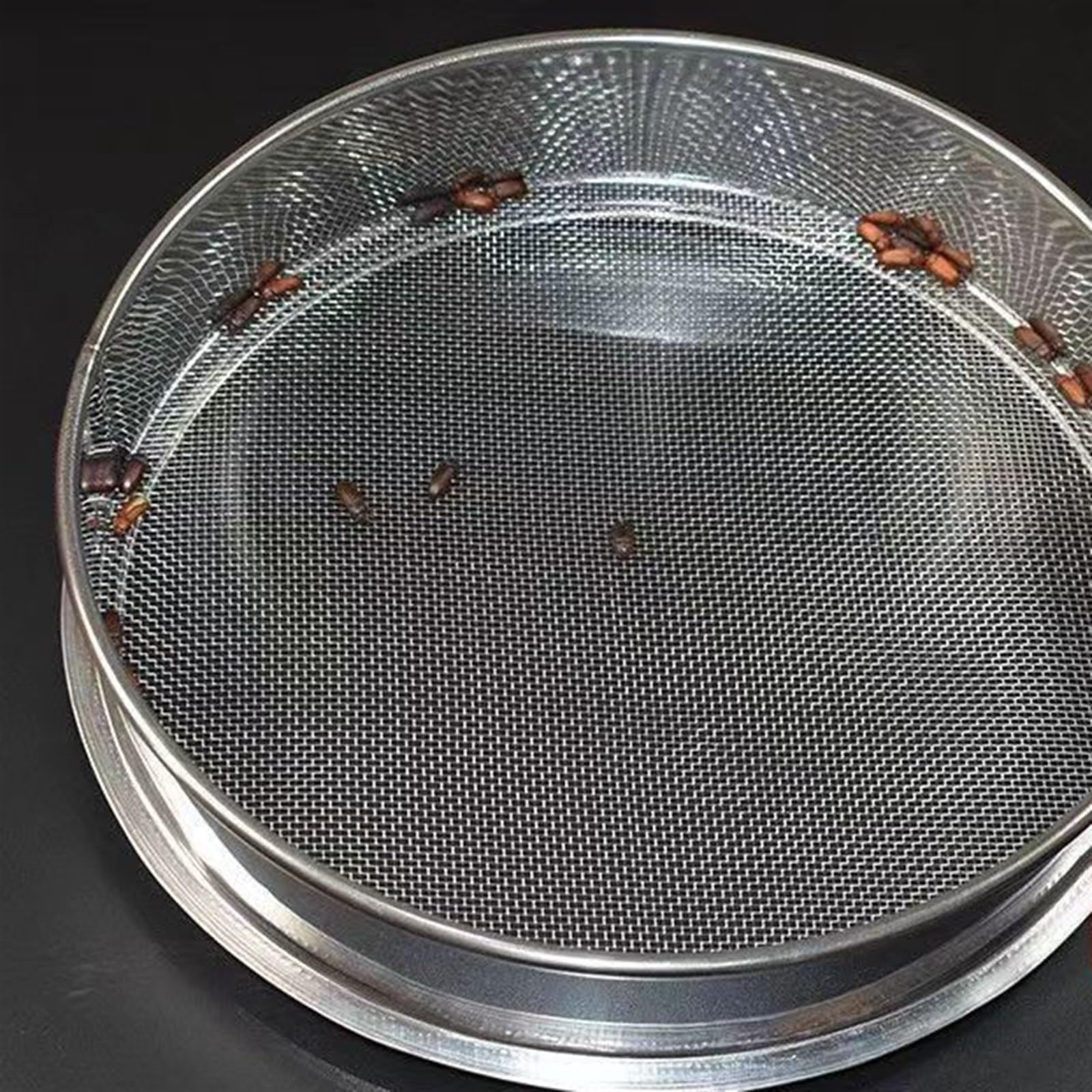 Przesiewacz mąki 1 szt. 2-500 oczek okrągłe sitko ze stali nierdzewnej 304 10-35 cm kuchenne sitko do mąki w proszku sitko sitko sitko do fasoli sitko ze stali nierdzewnej (10 oczek otwór 2 mm