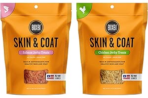 Bixbi Skin and Coat Chewy Jerky Dog Treats