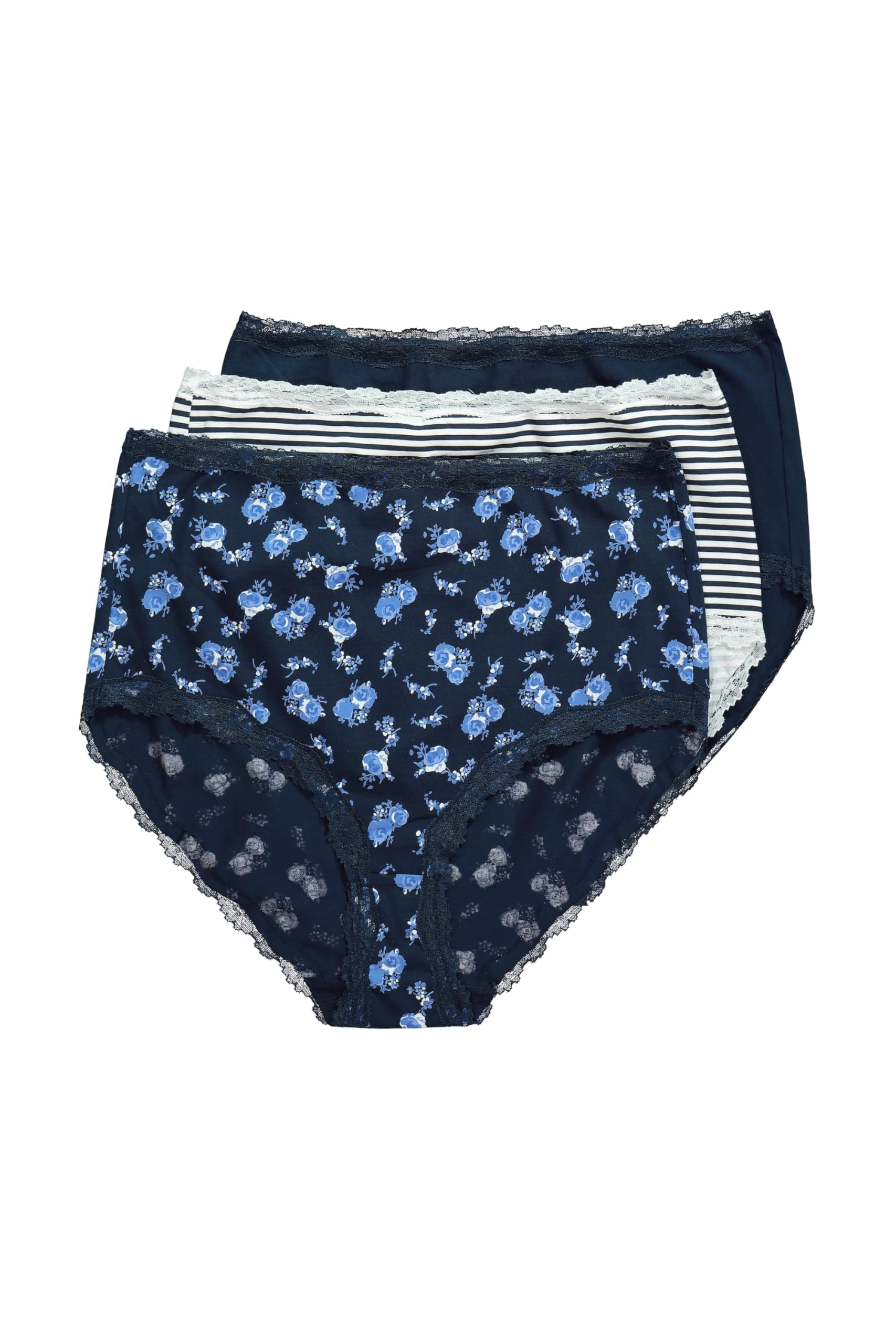 Ulla Popken Women's underpants, midnight blue, 50-52
