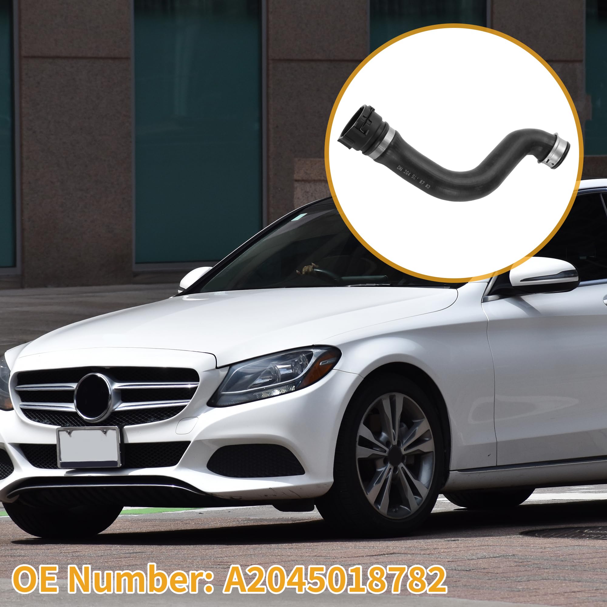 Tubo Radiatore Mercedes-Benz Tubo Flessibile Radiatore Mercedes-Benz - Ricambio A2045018782 Per C-Classe, E-Classe, GLK Mercedes C-class W204 - 6