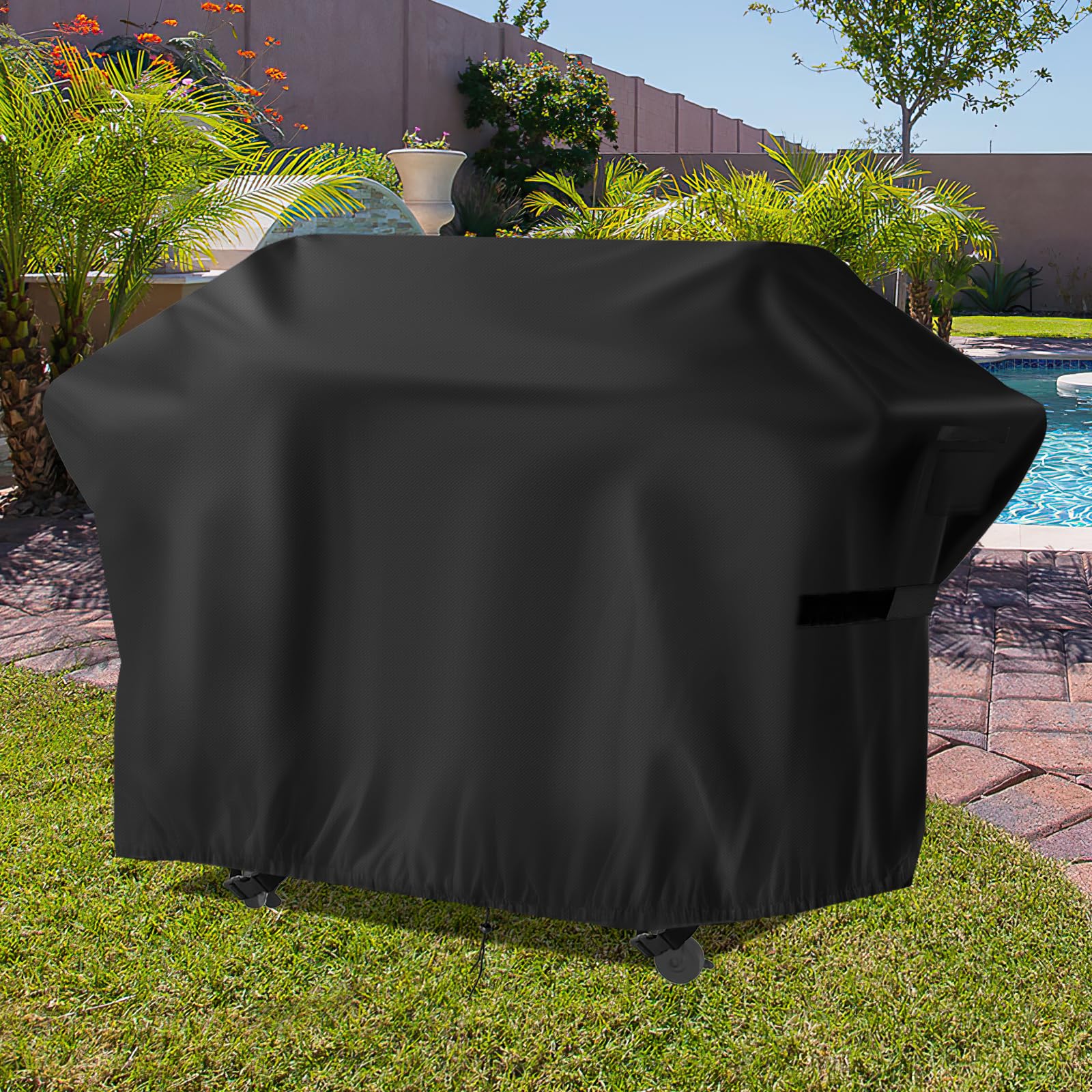 Copertura per griglia a gas, impermeabile, resistente, 193 cm, per Weber Char-Broil Nexgrill More, 4-6 bruciatori, per la maggior parte degli affumicatori da 190,5 cm, 193 x 66 x 91,4 cm