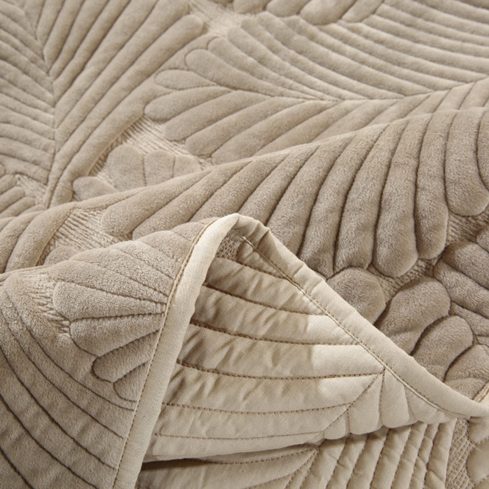 Bedsprei Sprei Gewatteerde Deken, Microfiber Licht Zacht Dubbelzijdig Omkeerbaar Beddesprei Dekbed Met 2 Kussenslopen Voor Slaapkamer