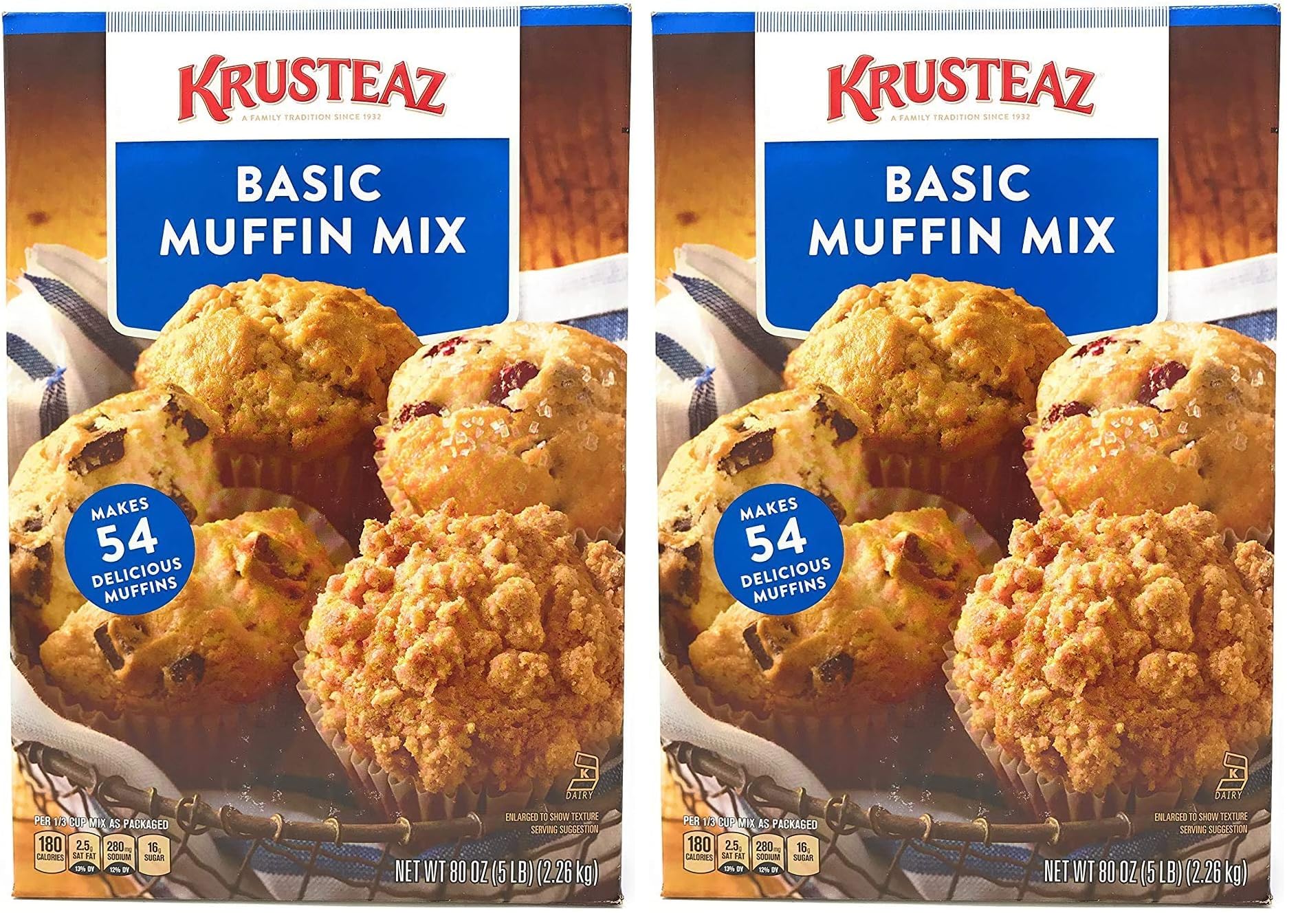 Krusteaz 80 Ounce (Pack of 2) / 1 / 2 Muffins & Quickbreads