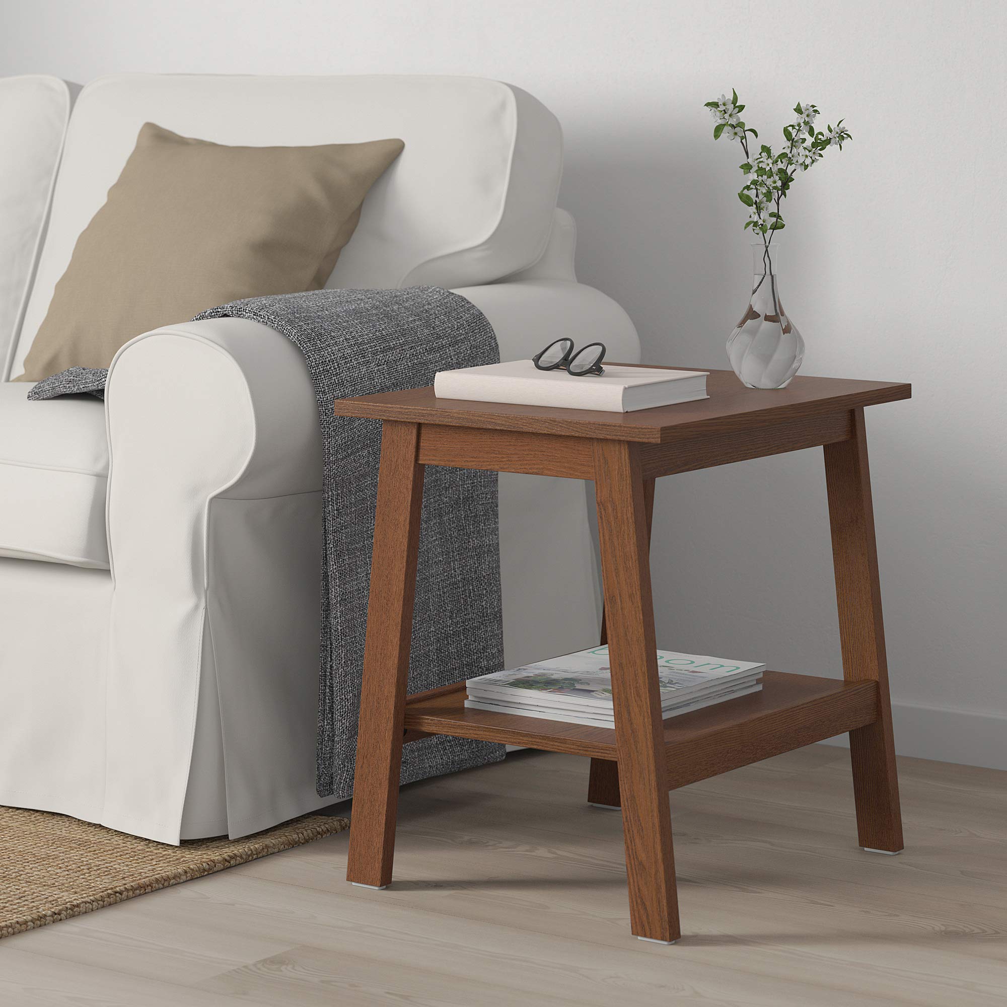 IKEA LUNNARP Side Table, Brown, 55 x 45 cm : Amazon.com.be: Home