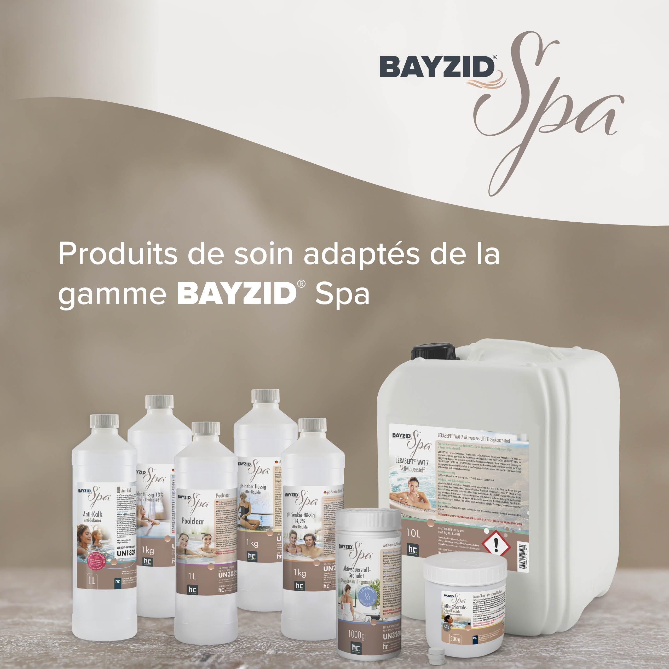 Bayzid SPA Anti-Calcaire 6 x 1 L - Anti-Calcaire Piscine - Qualité Premium