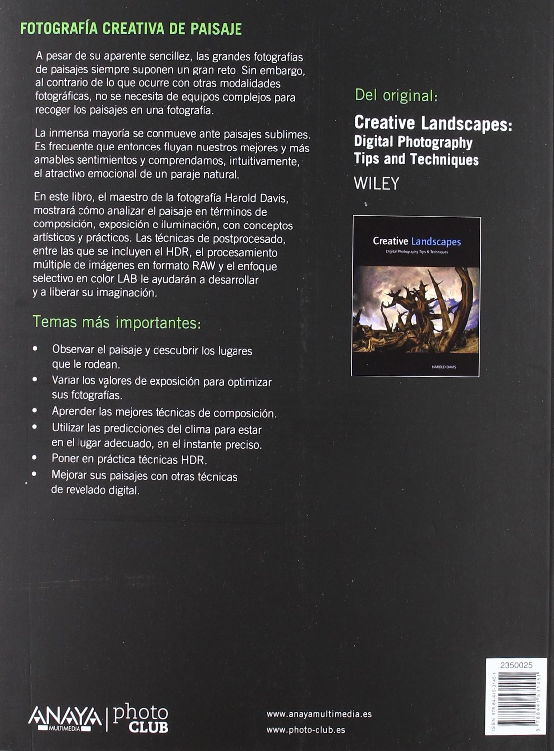 Fotografia creativa de paisaje / Creative Landscape : Digital Photography Tips and Techniques