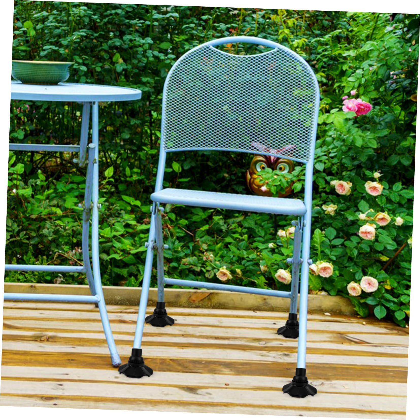 HOMSFOU 16stücke Nonslip Stuhlbein- Für Campingstühle Bodenschoner Kunststoff Installieren rutschfest Und Schützt Boden Vor Kratzern Für Garten Büro Und