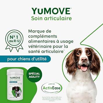 YuMOVE Joint Supplement for Working Dogs, Joint Care, Essential Dog Hip and Joint Aid with Glucosamine, Chondroitin, Green Lipped Mussel, All Ages and Breeds, 480 Tablets