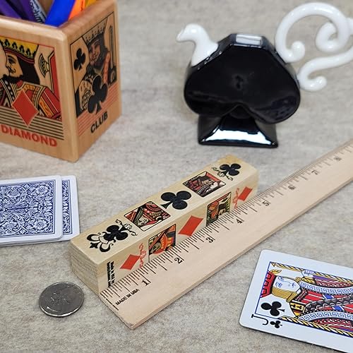 Miniatura 7 de MSNOR El marcador/indicador Royalty Trump que te permite mostrar a otros lo que es Trump mientras juegas a Pinochle, Bridge, Euchre y otros juegos