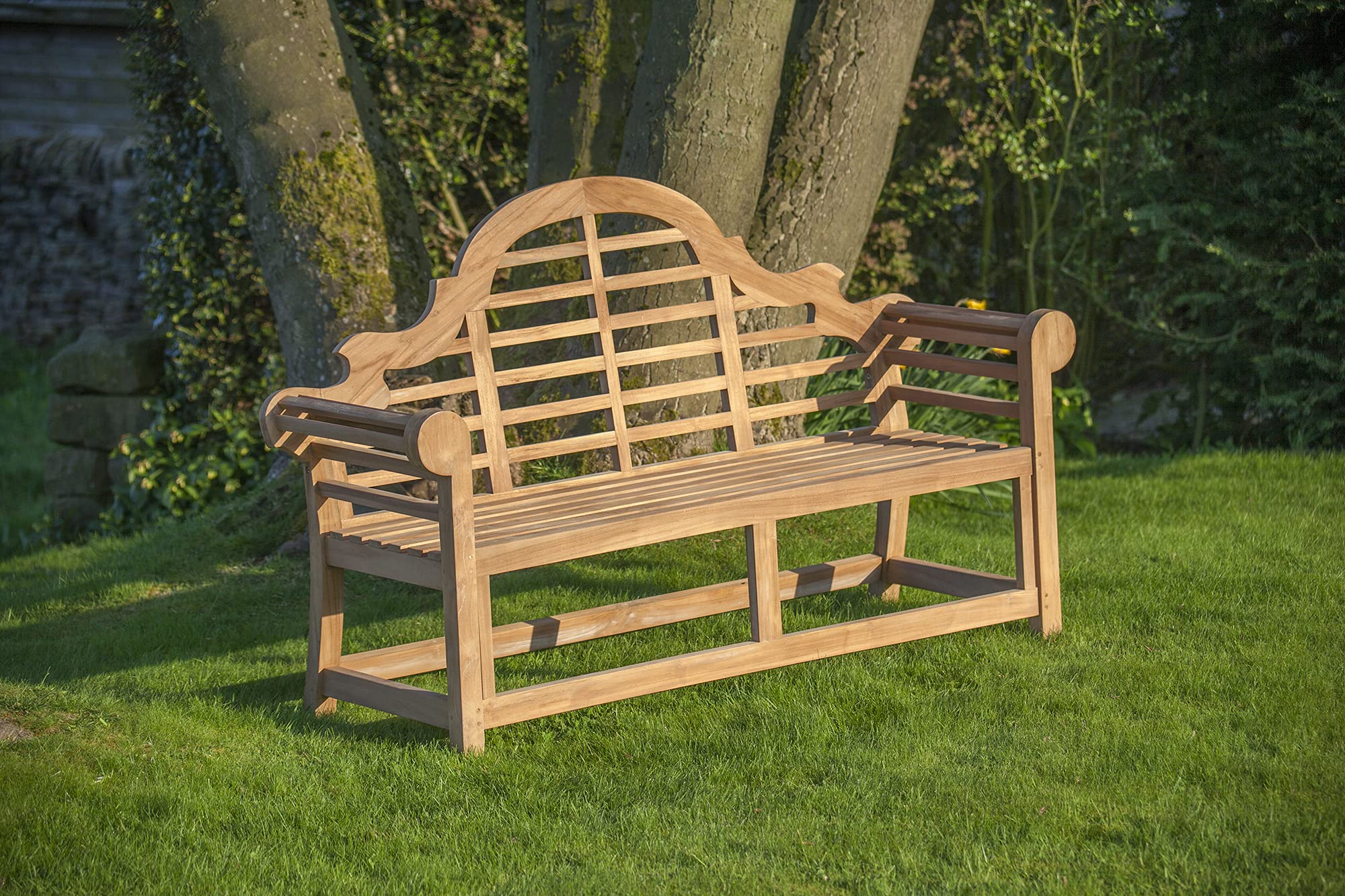 Mr Teak Sissinghurst Lutyens Three Seat Bench