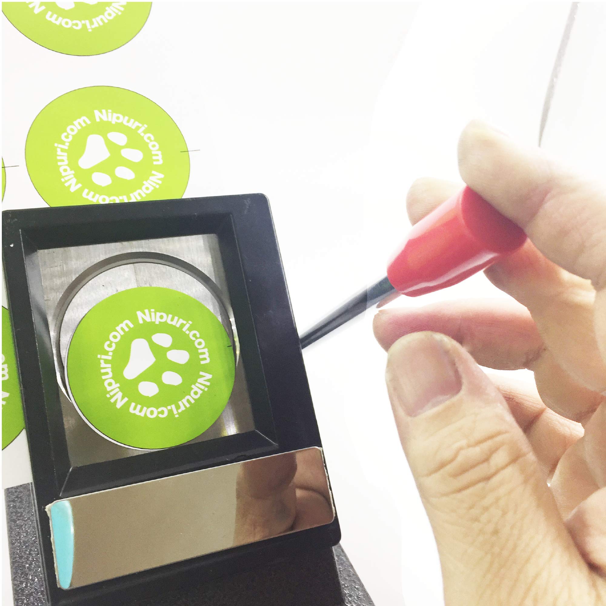 Amazon | 缶 バッジ マシン 用 台紙 カッター バッジサイズ 37mm 用