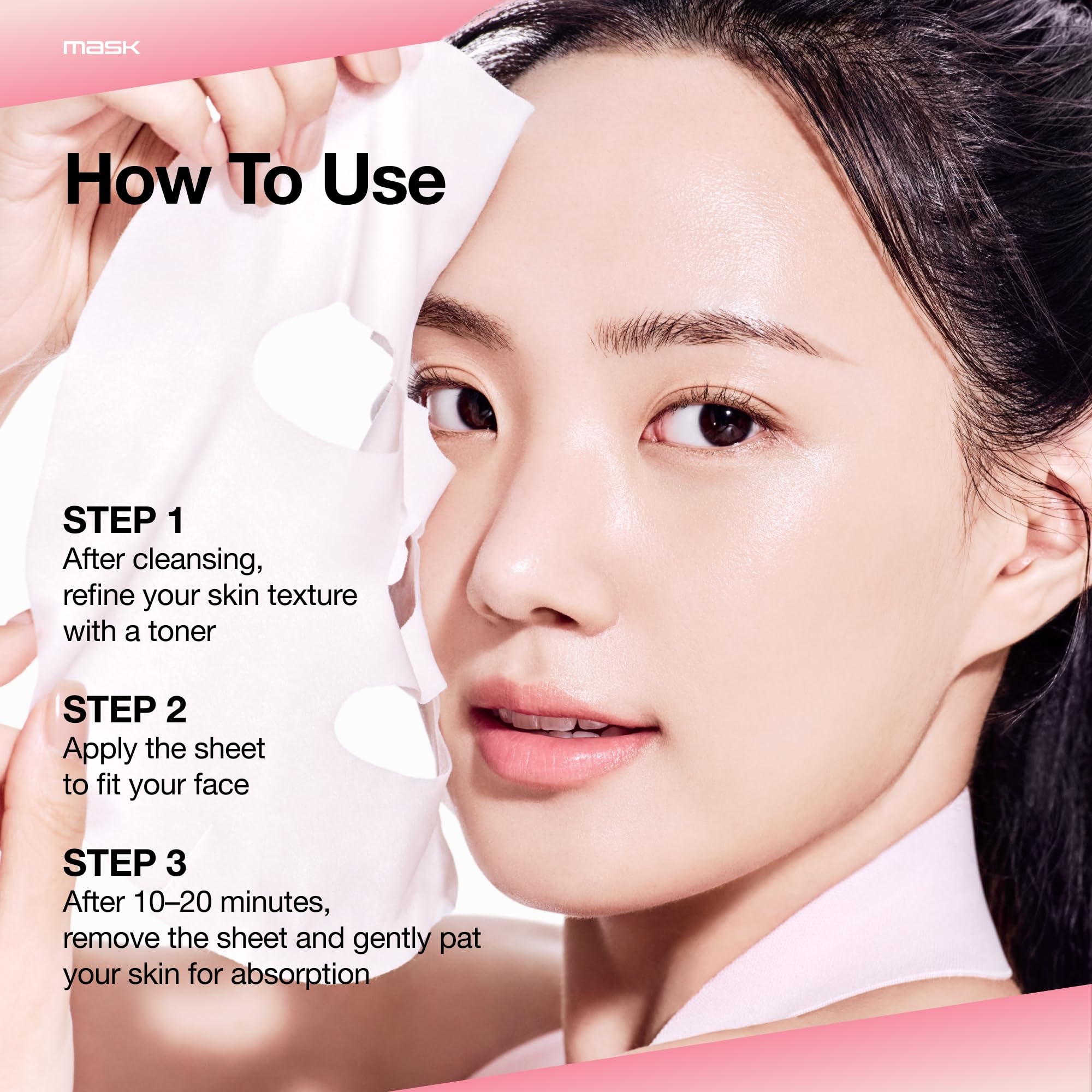 ANUA Masque Anua Mask, Hydrating Face Mask for Glass Skin, Dewy Glow and Firm Looking Skin, Korean Skincare, 10 Sheet (Peach)