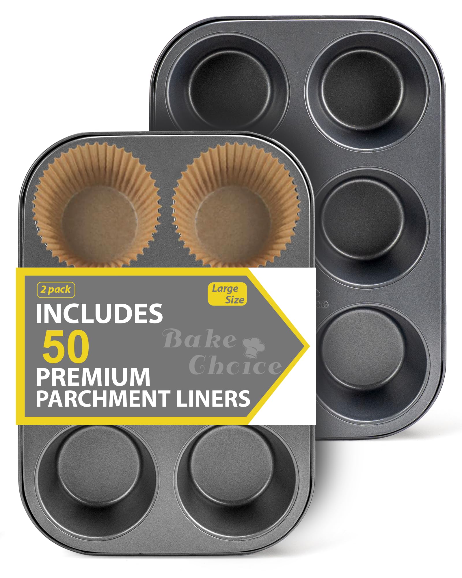 Bake Choice 2 Pack Jumbo Muffin Pan