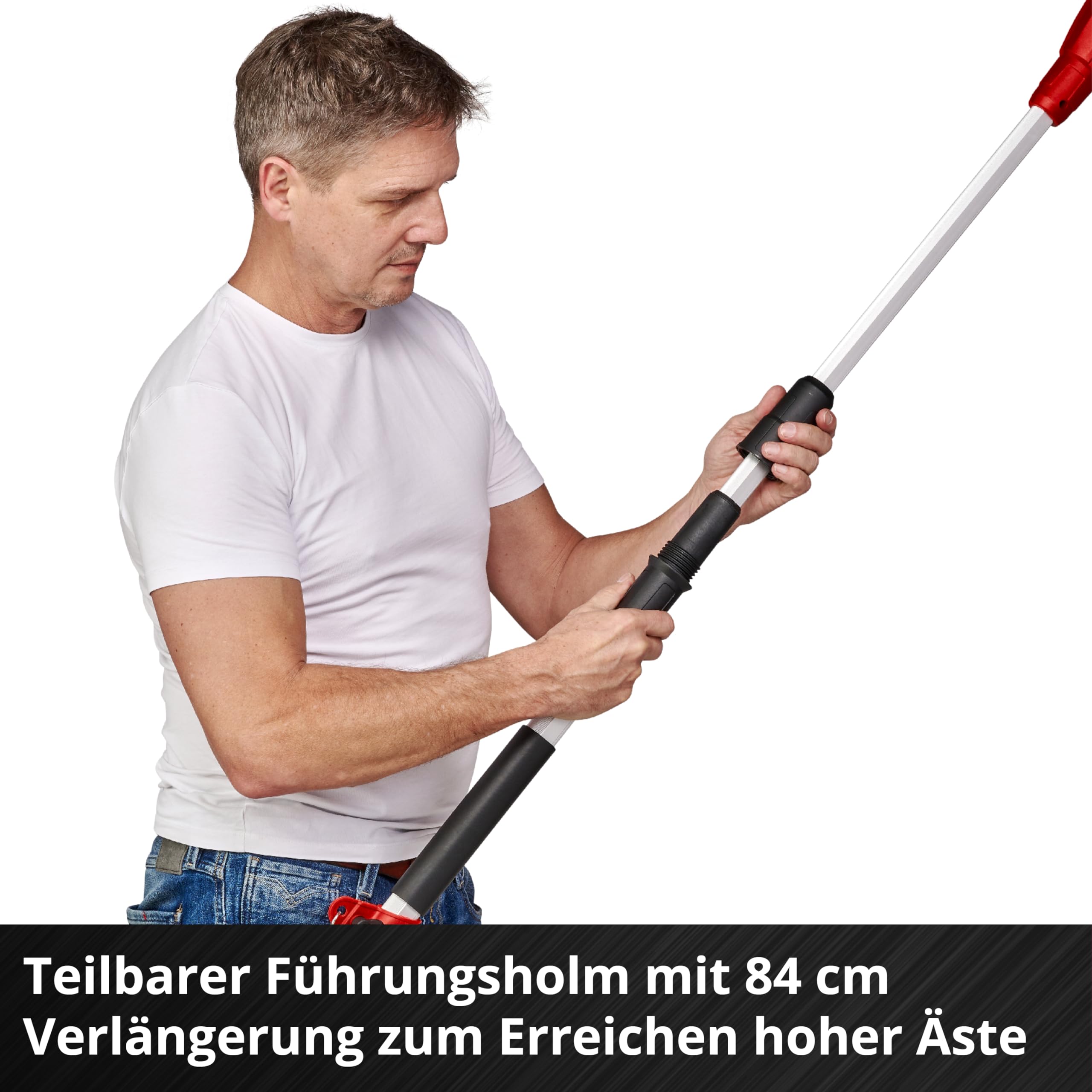 Einhell Akku-Hochentaster GC-LC 18/20 Li T-Solo Power X-Change (Li-Ion, 18 V, 20 cm Schwertlänge, Motorkopf mit 30° Neigung, Verlängerungsstange, Metallgetriebe, ohne Akku und Ladegerät)