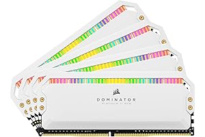 Dominator Platinum RGB DDR4 3200MHz C16 64GB Memory Kit (4x16GB) - White