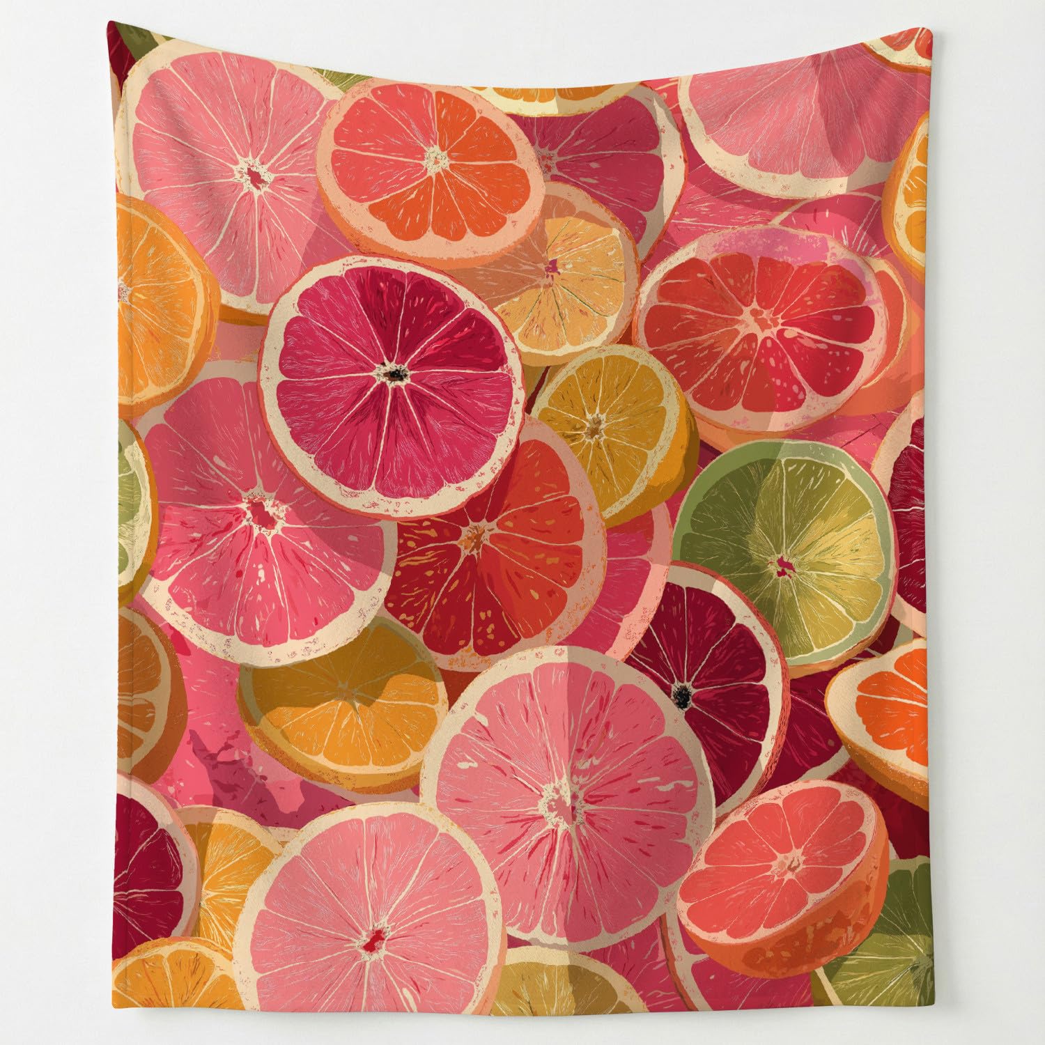 Genérico Manta de Franela Invierno para Sofá y Sillón 220 x 270 cm - Cobijas de Regalo para Mujer y Hombre - Verano Cítricos Limón Fresco Decorazione Della Casa - Rosa Manta Grande