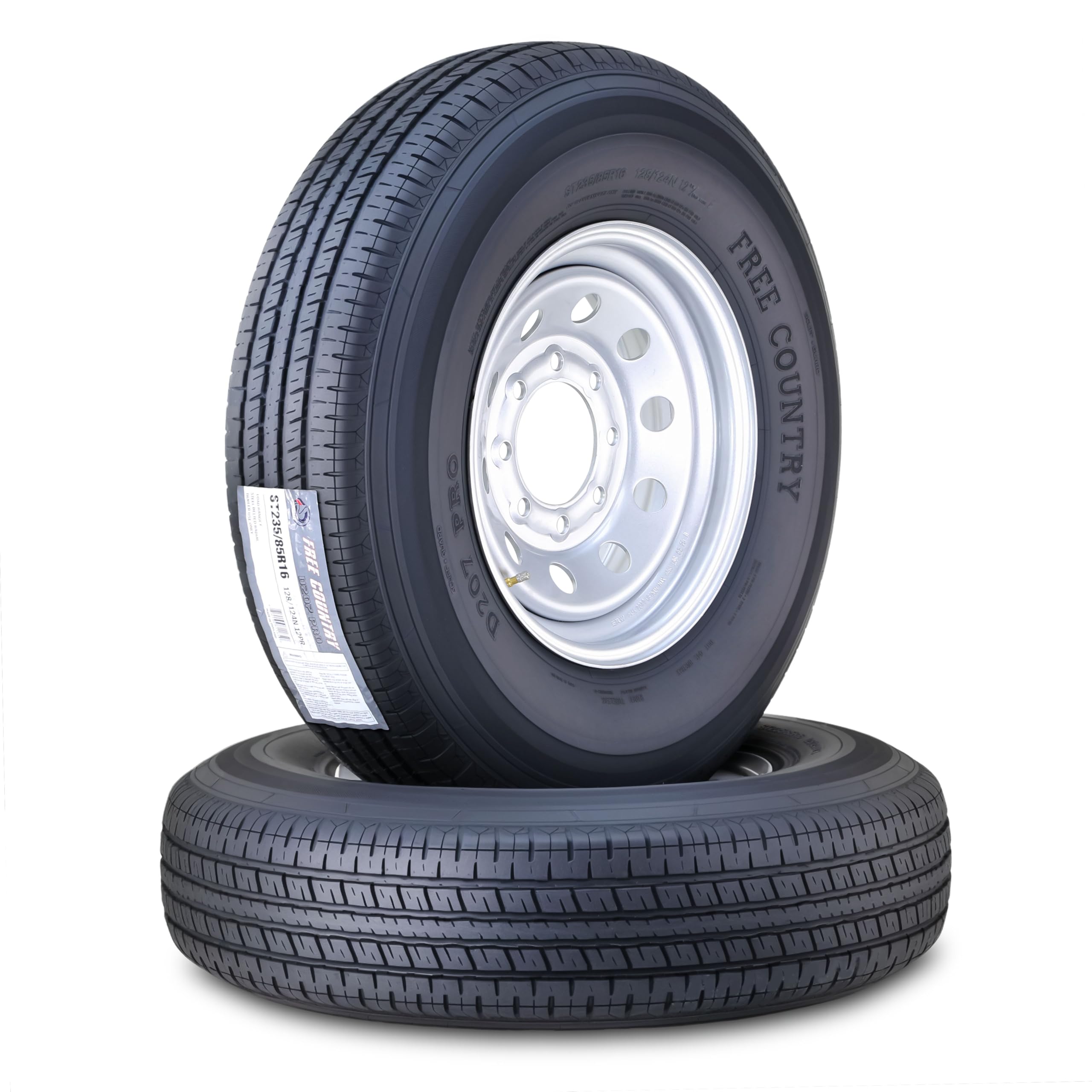 Trailer Tire Wheel Assembly ST235/85R16 12-Ply F