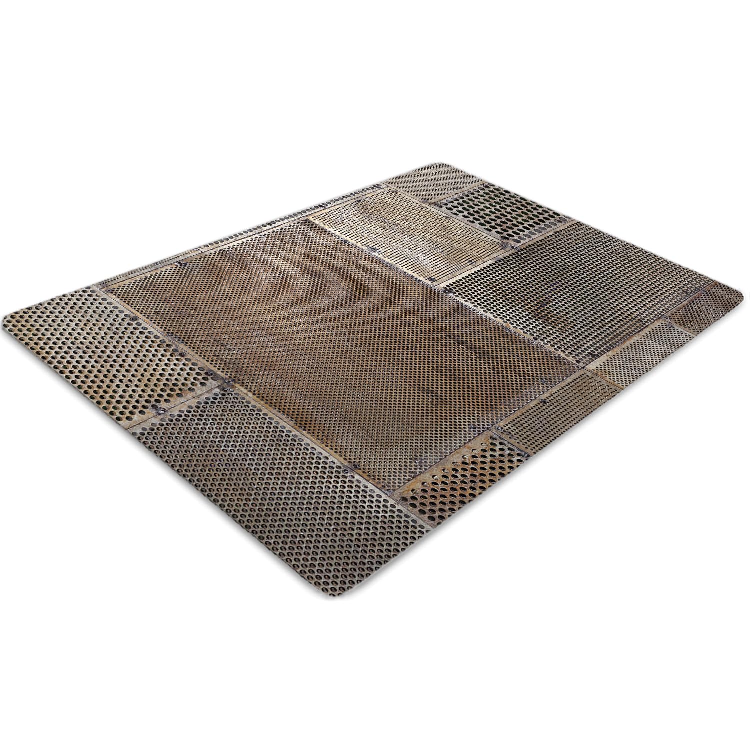 Tapis de chaise protecteur de sol haut de gamme design cube métallique