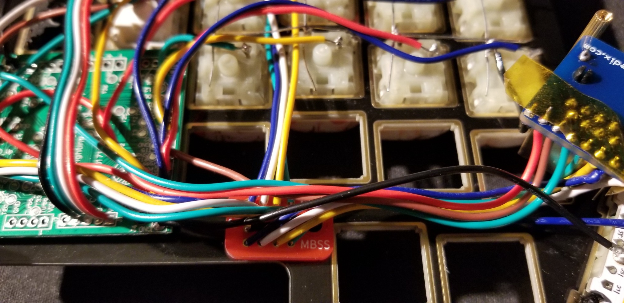 Small, but be aware, not 16 individual holes, but 4 rows of four connected holes.