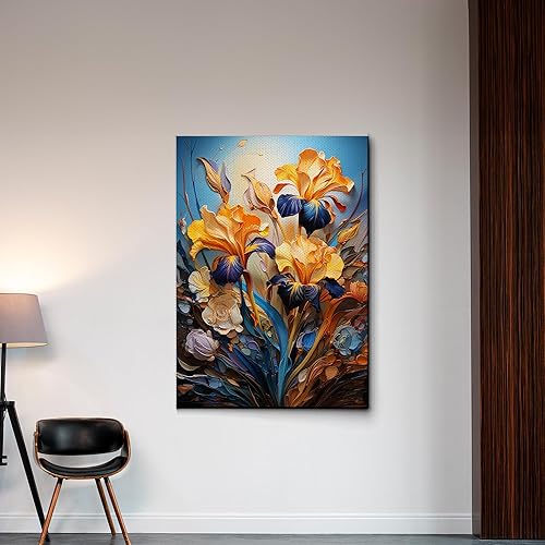 Provence Blooms, Acrylic Iris Prints, Captivating Canvas Wall Art Celebrating the Beauty of Flowers, Wall Art, Wall Decor disponible en Yaxa Guatemala