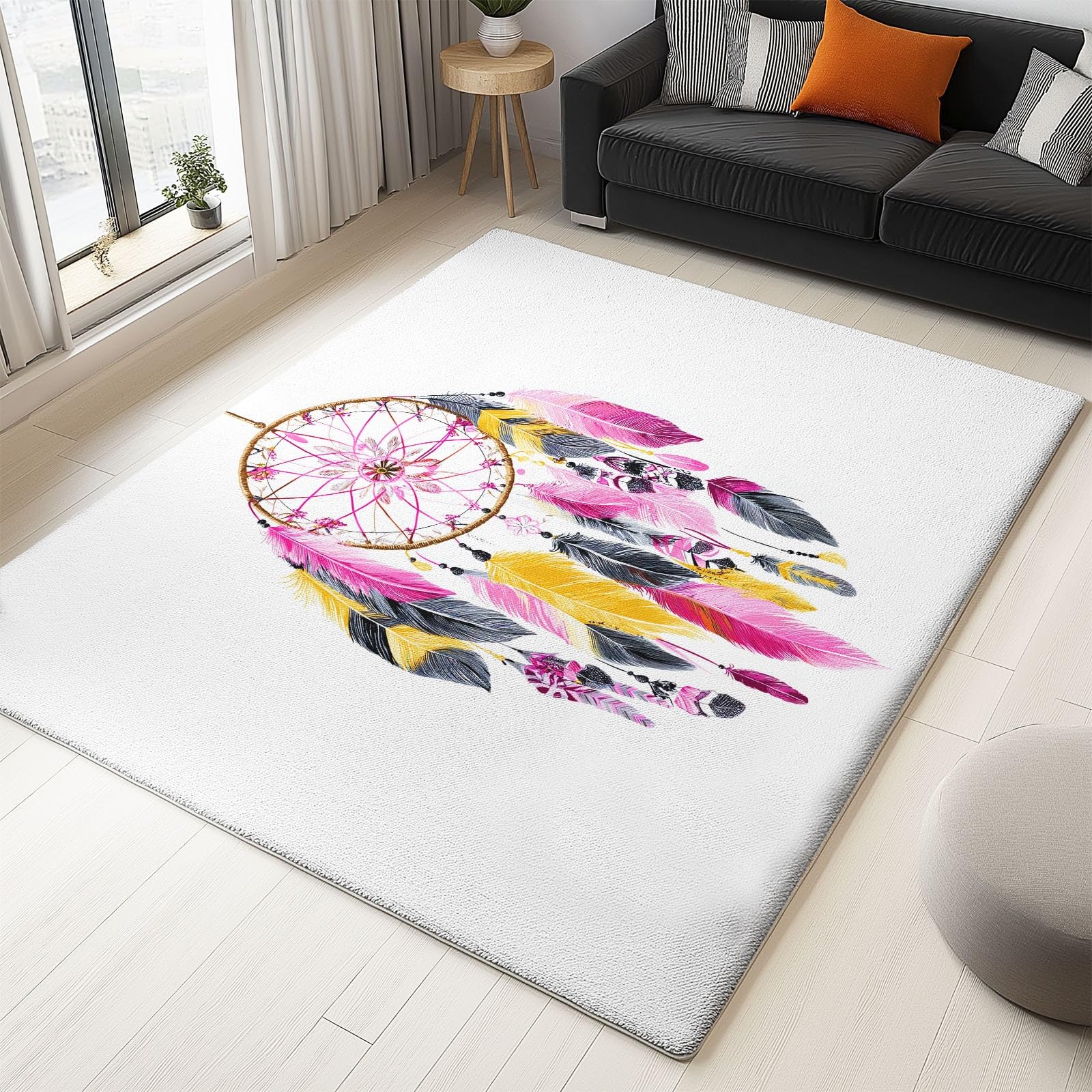 Tapis attrape-rêves lavable pour chambre d'enfant : éliminez la poussière facilement