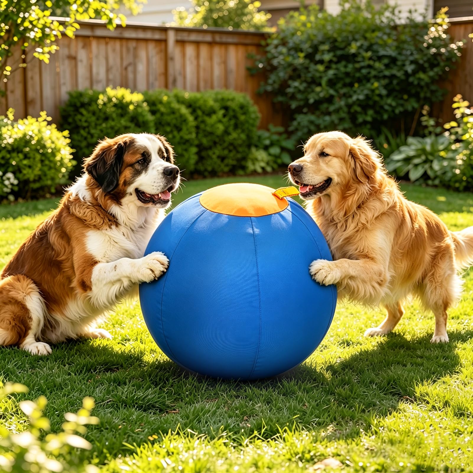 Herding Ball für Hunde, Aufblasbar Treibball Hund, Training Hundeball (A)