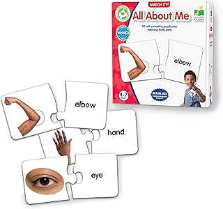 Learning Journey International Match It! - All About Me -My Body Learning Activity - Educational Human Anatomy Cards & Games- 30 Self-Correcting Matching Puzzles - Pretend Play - Ages 4 Years and Up