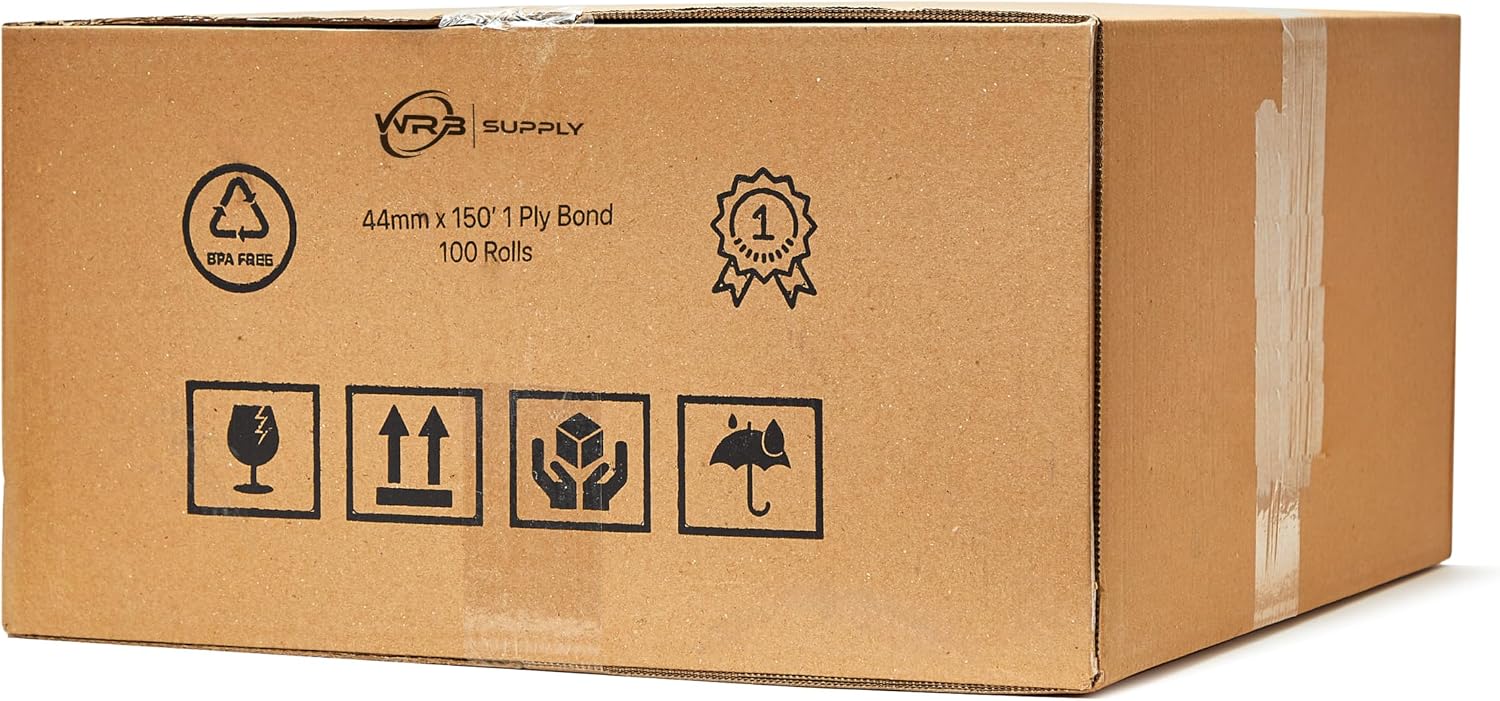 100 ROLLS SHARP ER A-320 330 4100 460 470 44mm 1.75 CASH REGISTER TAPE PAPER ROLL