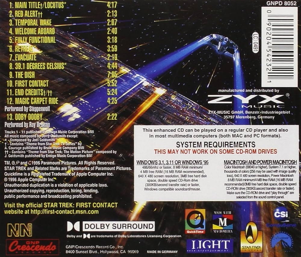 Amazon.co.jp: STAR TREK FIRST CONTACT: ミュージック