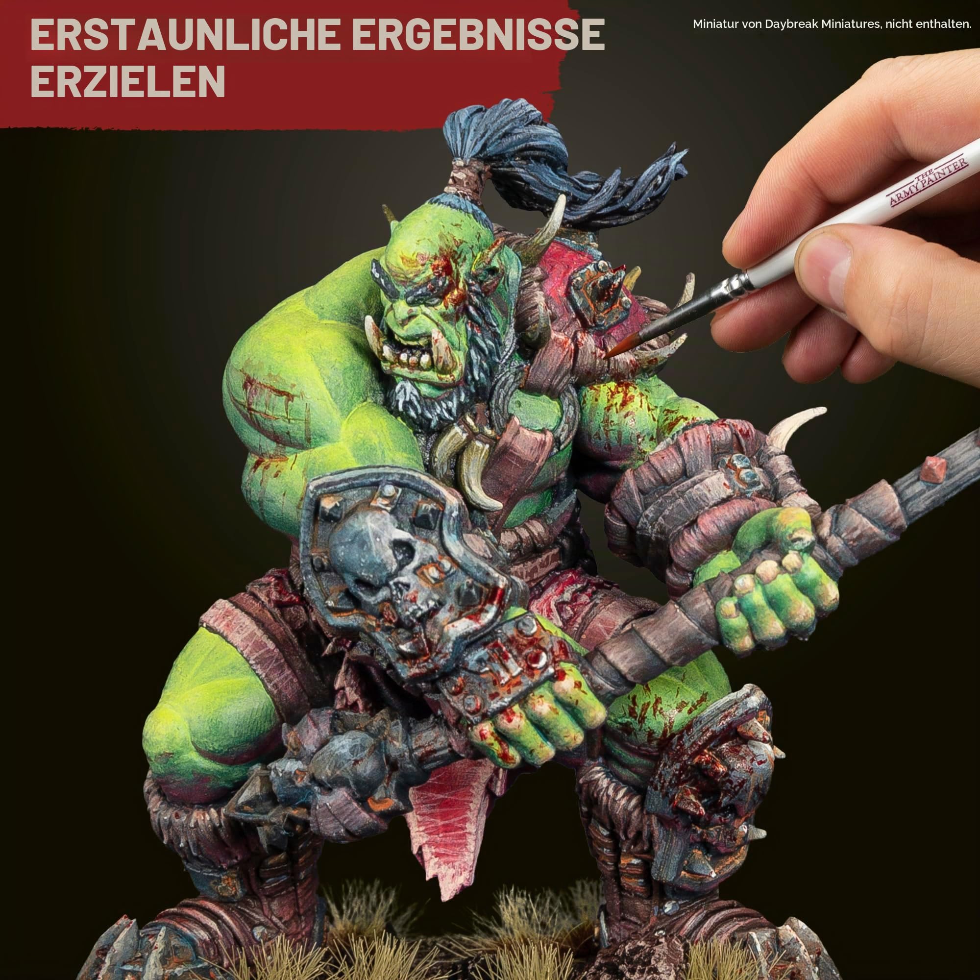 The Army Painter Warpaints Fanatic: Mega Set, 50 x 18 ml Modellbau Farben inkl. Metall, Wasch & Effekt farben, 1 Paint Station & 1 Pinsel - Für Wargames Tabletop Miniaturen & Warhammer