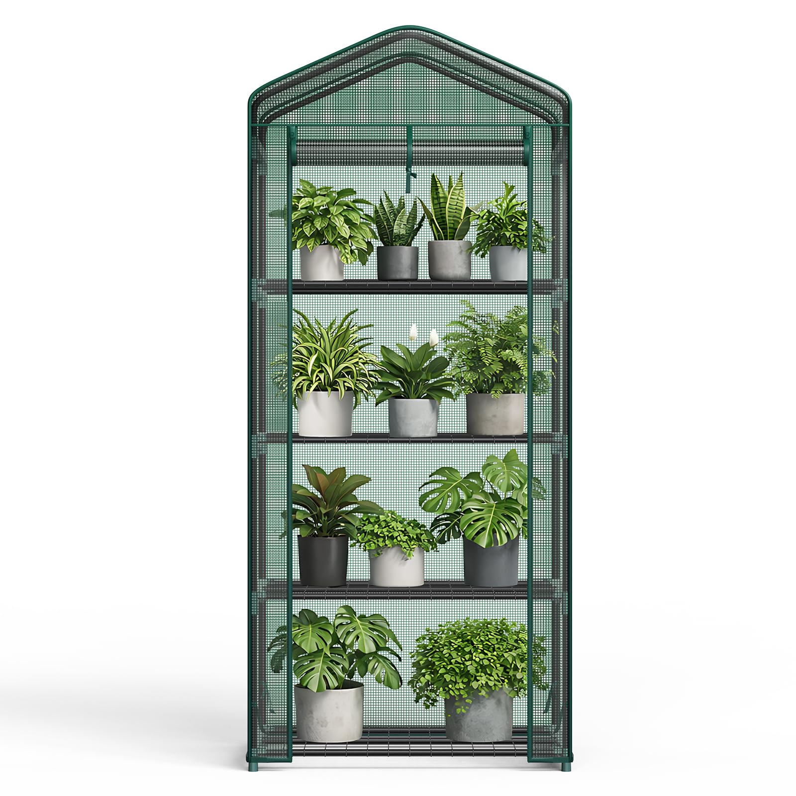 Amazon.com : NEWBULIG 4-Tier Mini Greenhouse for Outdoors, Small