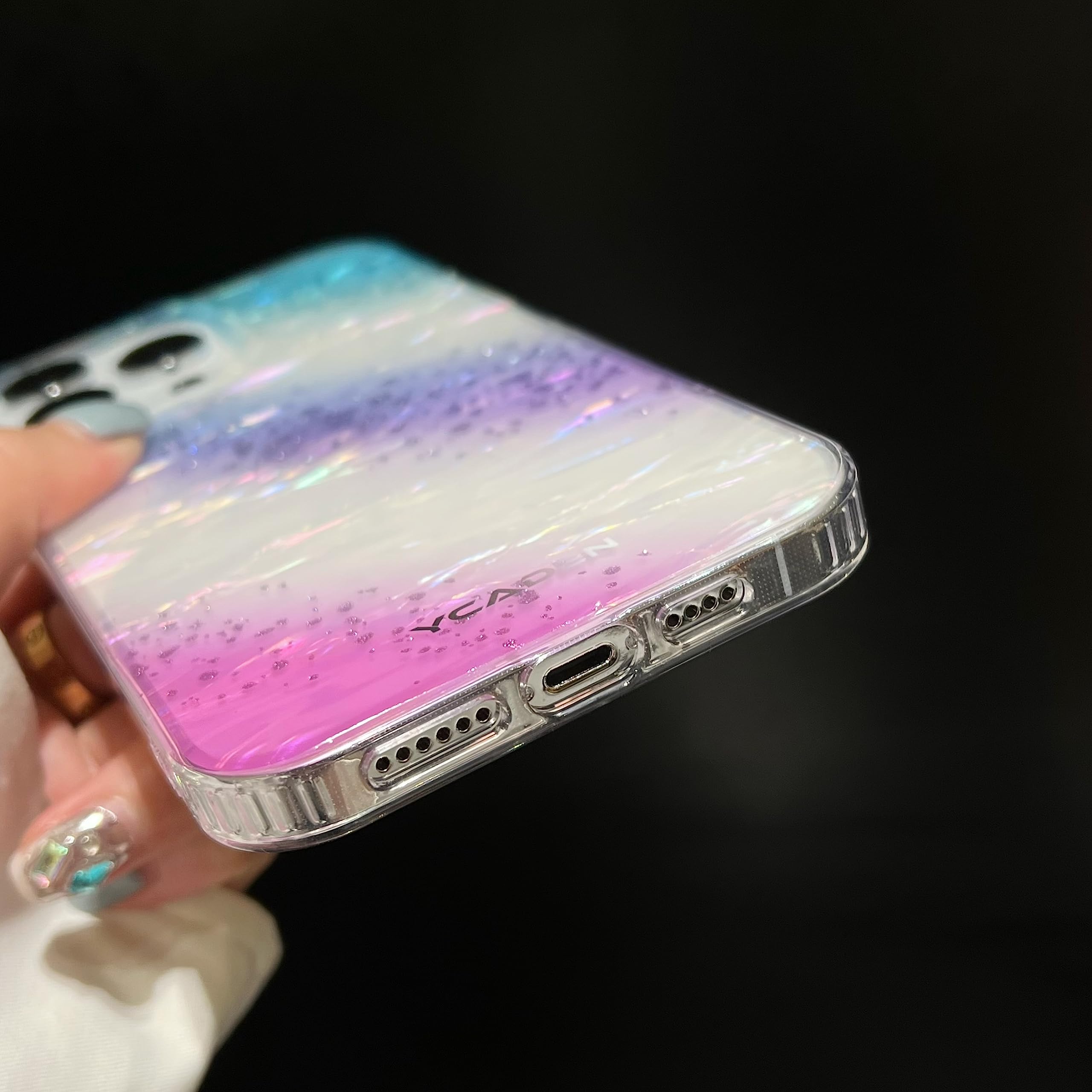 Cover per iPhone 13 Pro Max, in Silicone Semi-rigido Soft-touch - Rosa Chiaro - Italiano