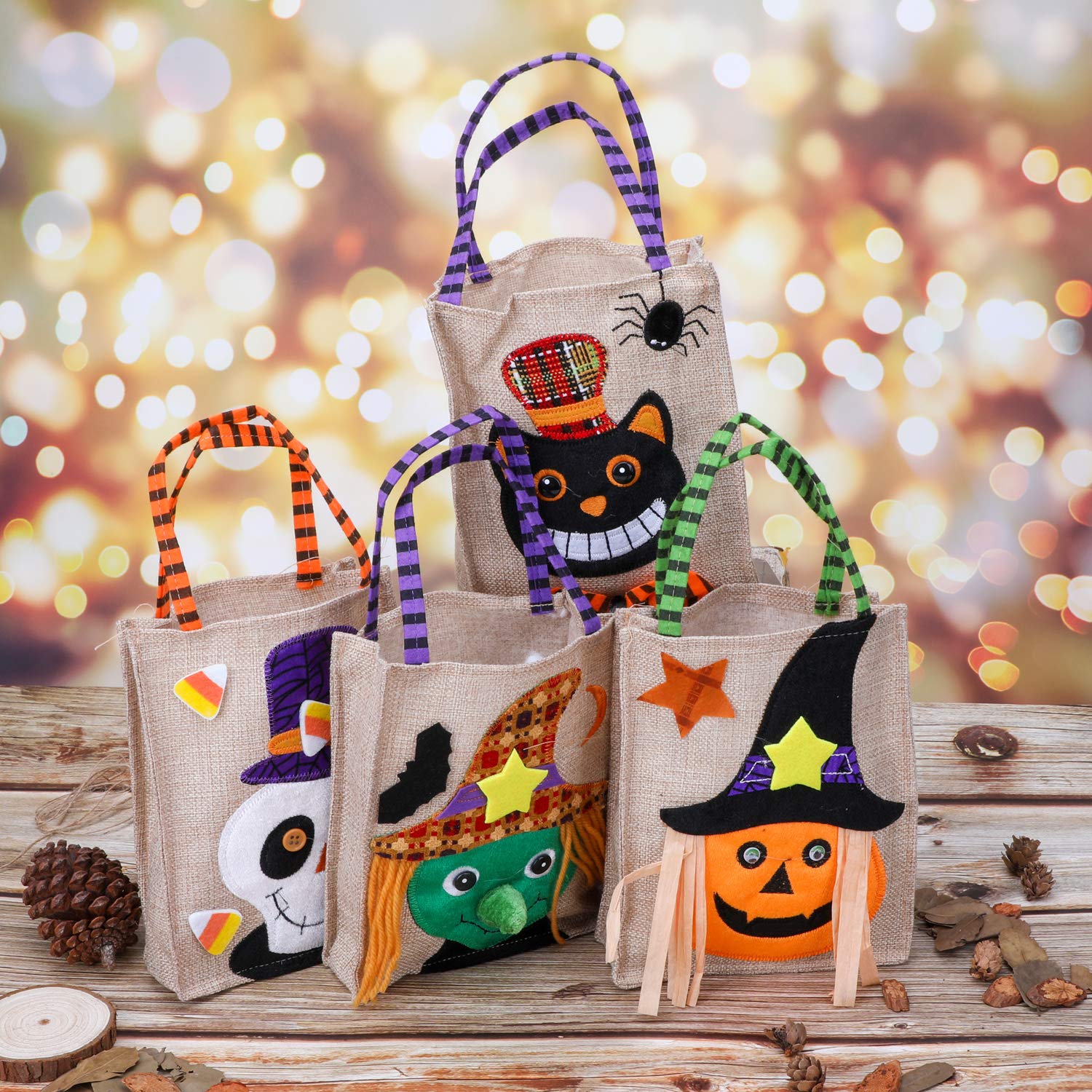 Halloween Tüten 12er Set - Kürbis Motive Für Süßes Oder Saures