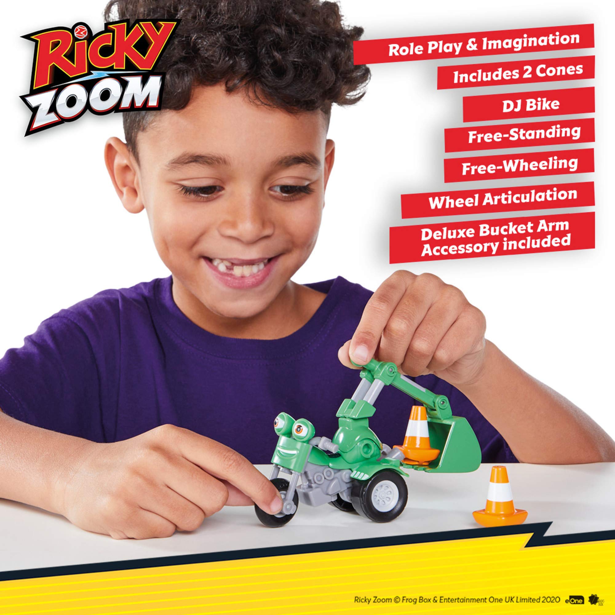 RICKY ZOOM Playset POP et GO DJ Moto vert Figurine miniature jouet véhicule/J199