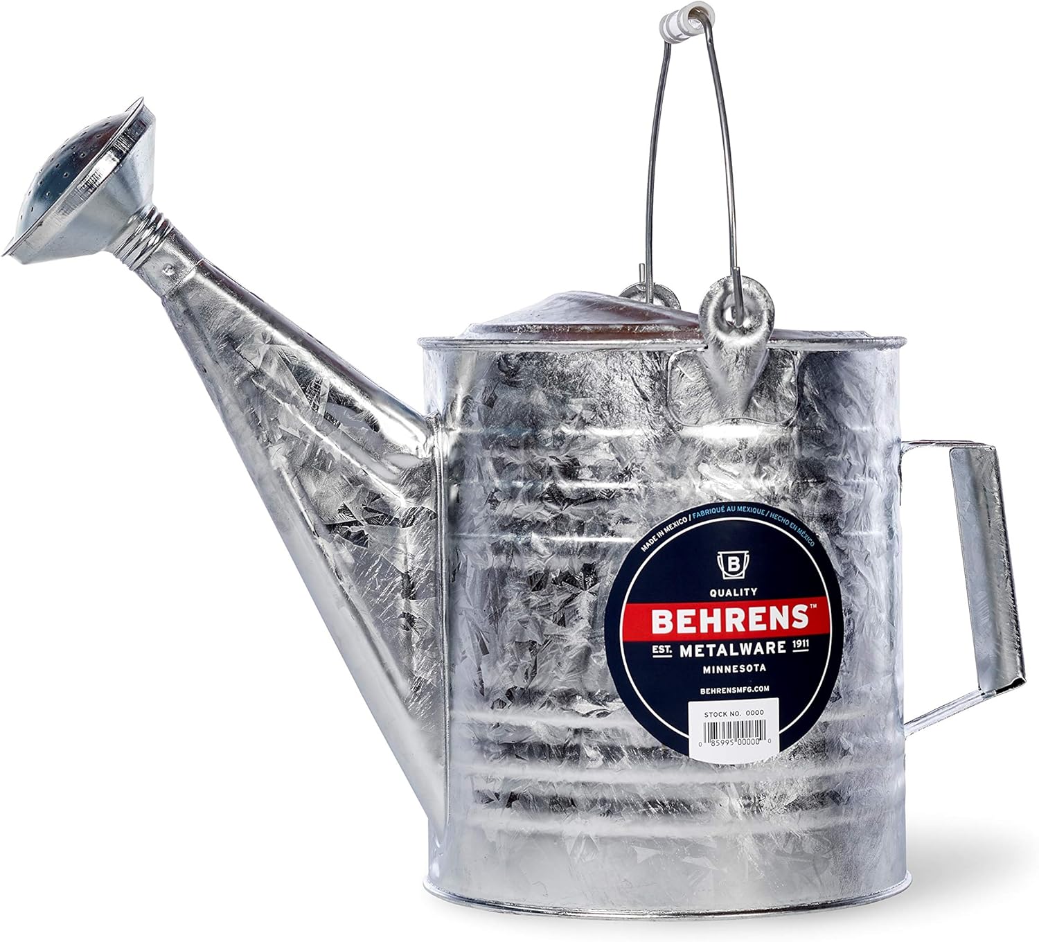 Behrens 208 2-Gallon Steel Watering Can, Silver : Metal Watering Can : Patio, Lawn & Garden