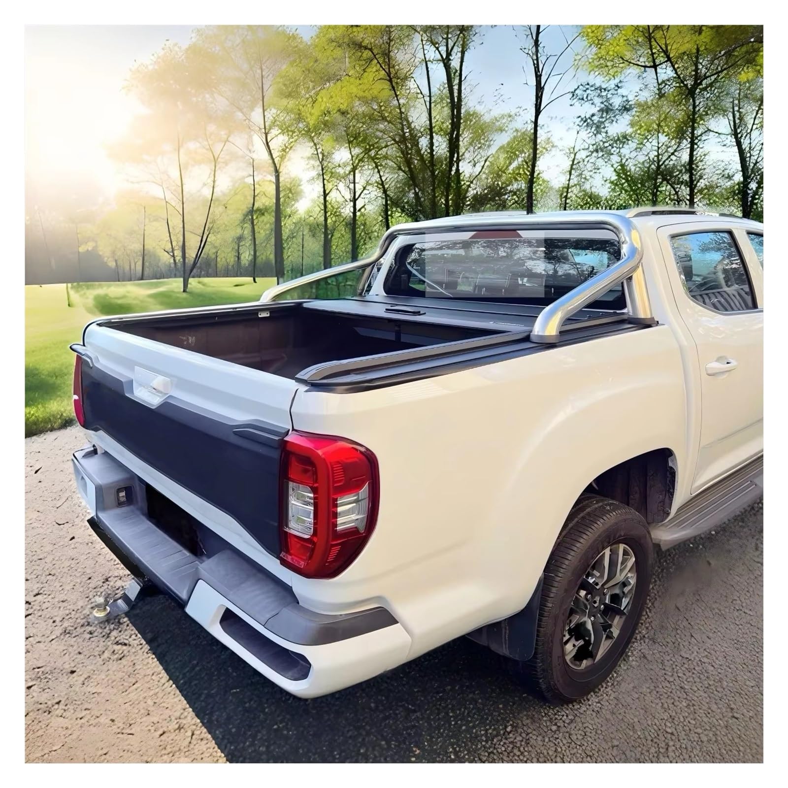 Copertura del Bagagliaio Retrattile per GMC per Sierra Dual Cab Pickup Copertura Tonneau Retrattile Manuale