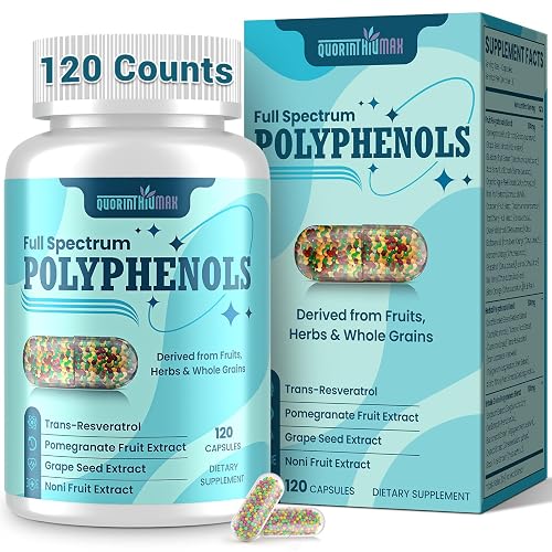 (120 Count) Polyphenols Supplement 1500mg – Over 20 Fruit, Herbal