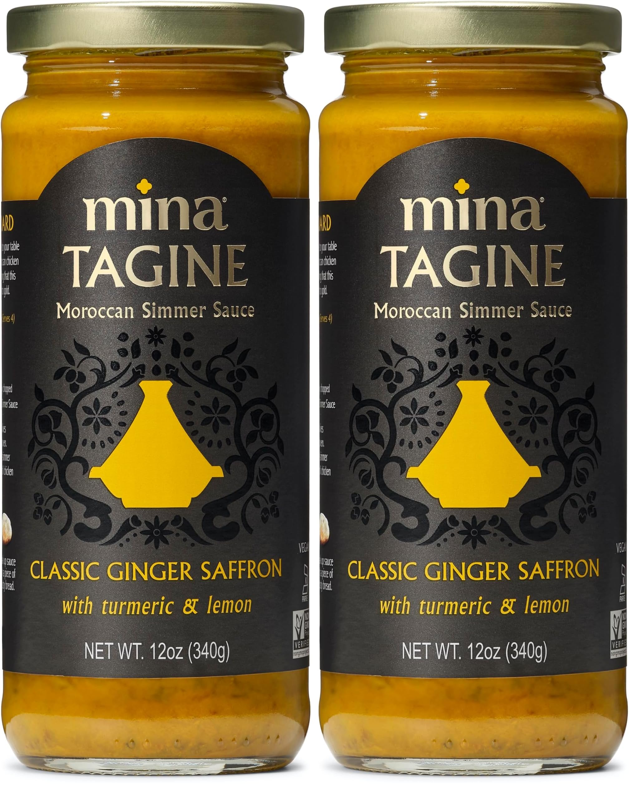 Mina Tagine Moroccan Chicken Simmer Sauce, 12 oz - Classic Ginger