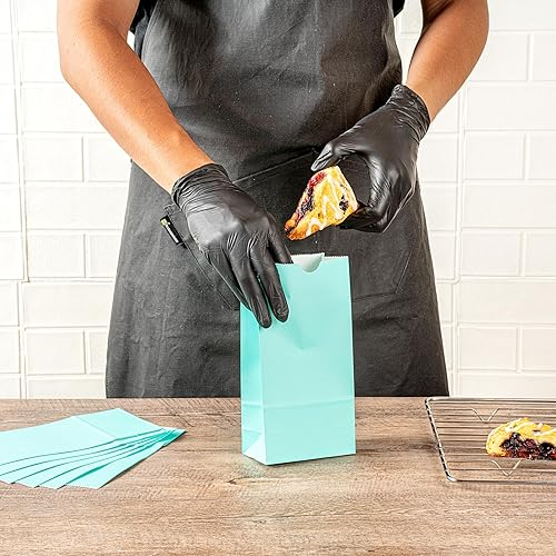 Vista 47 de Restaurantware Bag Tek - Bolsas de almuerzo desechables de 2 libras, 100 bolsas resistentes para llevar, parte inferior plana, ideal para Blanco