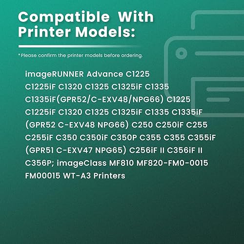 Miniatura 2 de GREENBOX WT-201 Caja de tóner residual compatible con impresoras Canon imageRUNNER Advance C250 C250if C255, C256 C350 C356 ImageClass MF810, MF820,