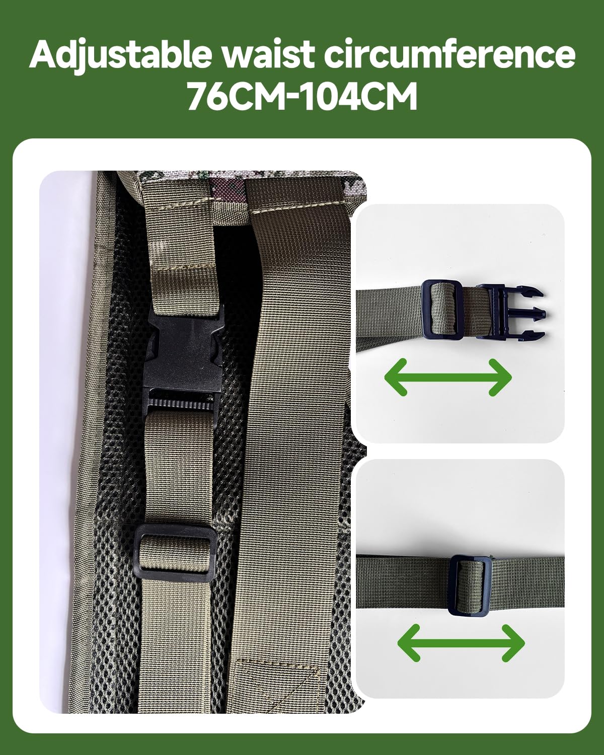 Cinghia per fare la cacca nei boschi, soluzione igienica portatile all'aperto Krapp Strapp Crapstrap cinghia versatile con fibbia adatta per campeggio, escursionismo, pesca, caccia per cacca
