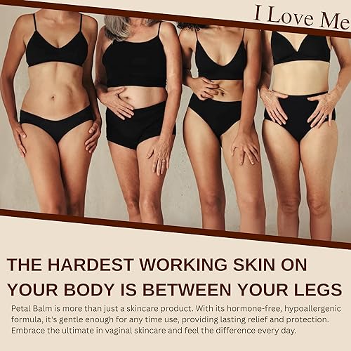 Miniatura 3 de Petal Balm Daily Vaginal Skincare  Hidratante vaginal clínicamente probado para sequedad vaginal, picazón vaginal y piel vulvar  Sin hormonas,