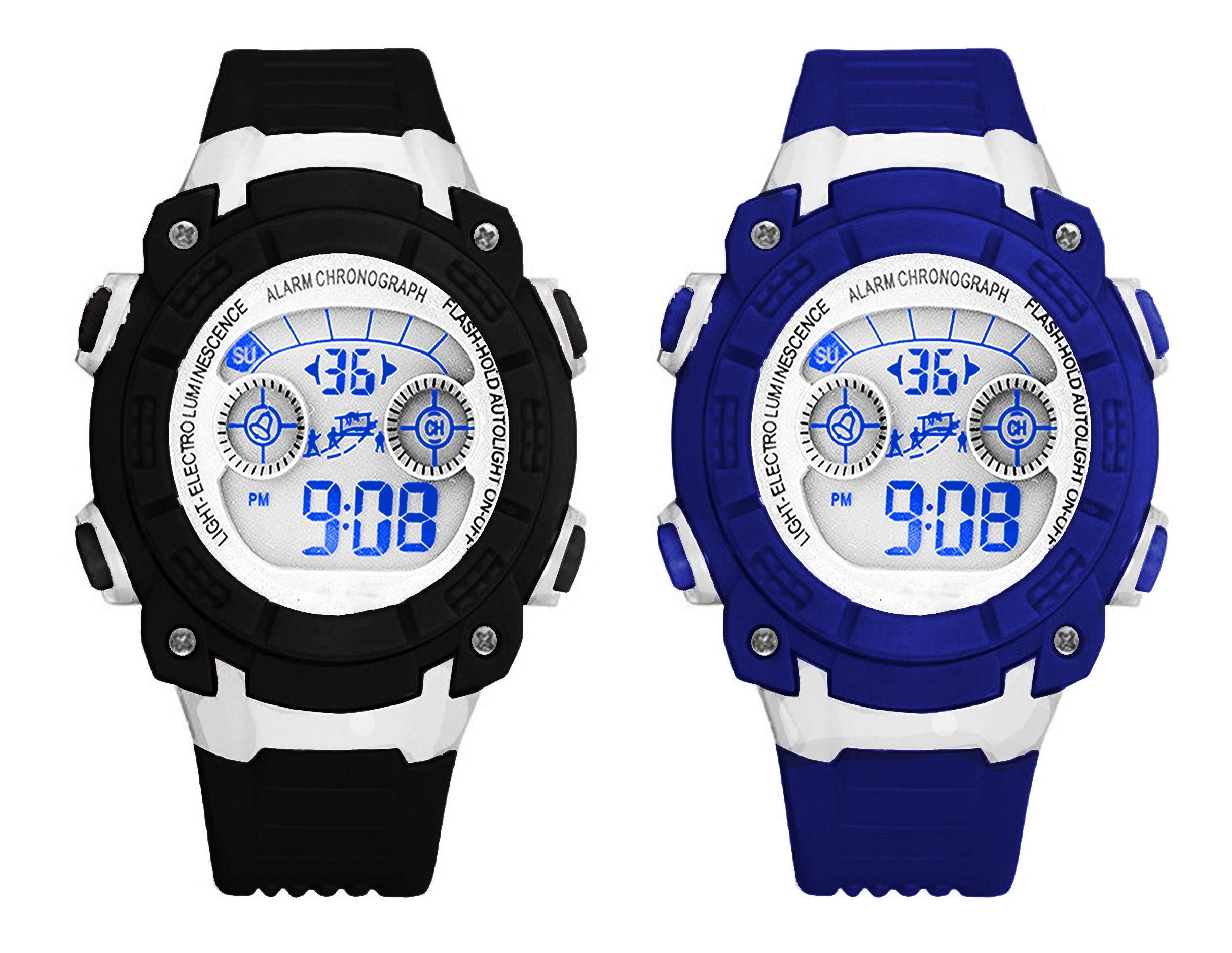 Time Up Digital Boys & Girls Watch (Multicolored Strap) (Pack of 2) (B07X8QBZQP) Amazon Price History, Amazon Price Tracker