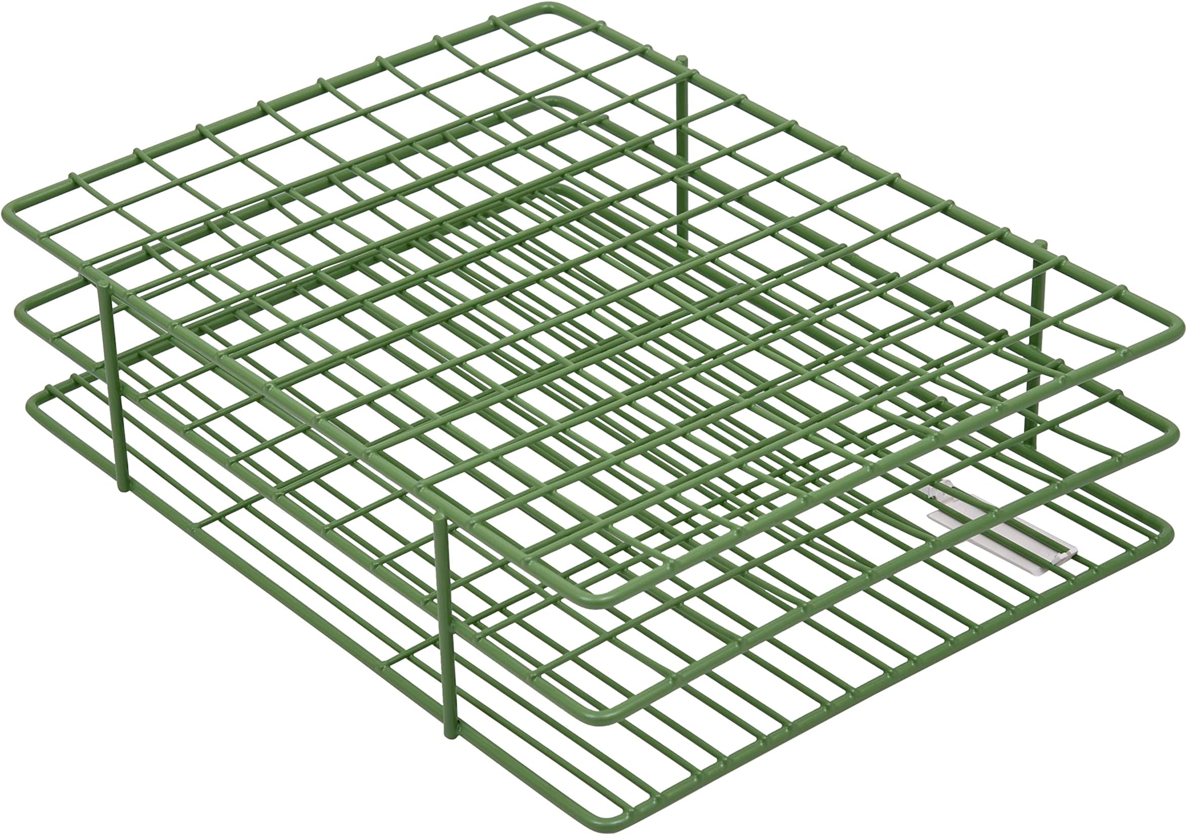 Bel-Art F18759-0000 Poxygrid Test Tube Rack; 13-16mm, 108 Places, 9¹/₂ x 7⁷/₁₆ x 2¹/₂ in., Green